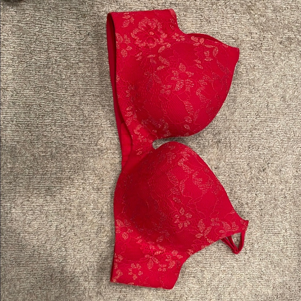 Red Victoria Secret Angels Secret Embrace bra.  Size 36B.